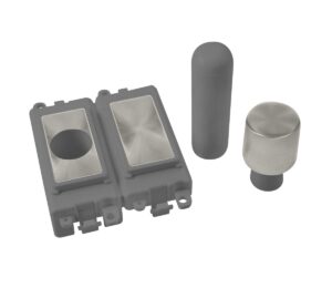 Click Scolmore - Click GridPro 2 Mod. Dimmer Mounting Kit Gysc (GM150GYSC)