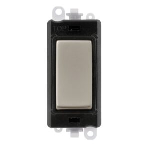 Click Scolmore - Click GridPro 20Ax 1 Way Switch Module Black Pearl Nickel (GM2001BKPN)
