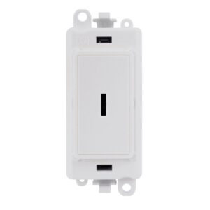 Click Scolmore - Click GridPro 20Ax 2 Way Keyswitch Module White (GM2003PW)