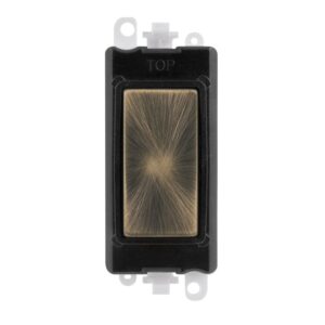 Click Scolmore - Click GridPro Blank Module Black Antique Brass (GM2008BKAB)