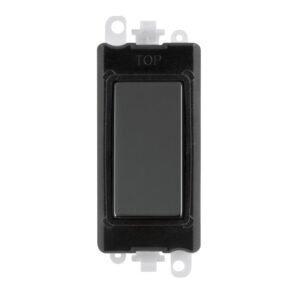 Click Scolmore - Click GridPro Blank Module Black Black Nickel (GM2008BKBN)