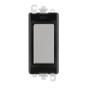 Click Scolmore - Click GridPro Blank Module Black Polished Chrome (GM2008BKCH)