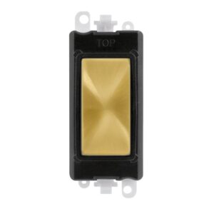 Click Scolmore - Click GridPro Blank Module Black Satin Brass (GM2008BKSB)