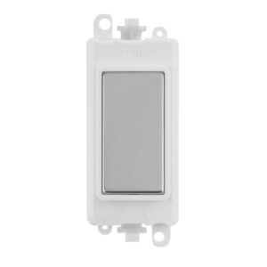 Click Scolmore - Click GridPro Blank Module White Polished Chrome (GM2008PWCH)