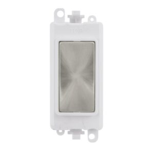 Click Scolmore - Click GridPro Blank Module White Satin Chrome (GM2008PWSC)