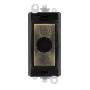 Click Scolmore - Click GridPro 20A Flex Outlet Module Black Antique Brass (GM2017BKAB)