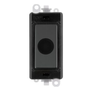 Click Scolmore - Click GridPro 20A Flex Outlet Module Black Black Nickel (GM2017BKBN)
