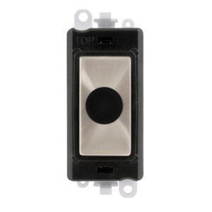 Click Scolmore - Click GridPro 20A Flex Outlet Module Black Brushed Stainless (GM2017BKBS)