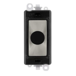 Click Scolmore - Click GridPro 20A Flex Outlet Module Black Satin Chrome (GM2017BKSC)