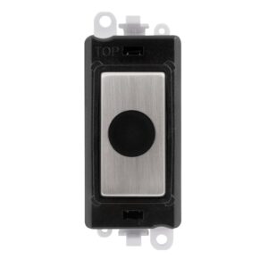 Click Scolmore - Click GridPro 20A Flex Outlet Module Black Stainless Steel (GM2017BKSS)