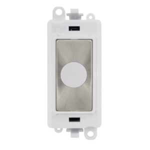 Click Scolmore - Click GridPro 20A Flex Outlet Module White Satin Chrome (GM2017PWSC)