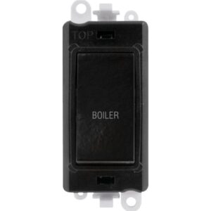 Click Scolmore - Click GridPro 20Ax Double Pole Switch Module Black Boiler (GM2018BK-BL)