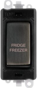 Click Scolmore - Click GridPro 20Ax Double Pole Switch Module Black Matt Bronze Fridge Freezer (GM2018BKBZ-FF)