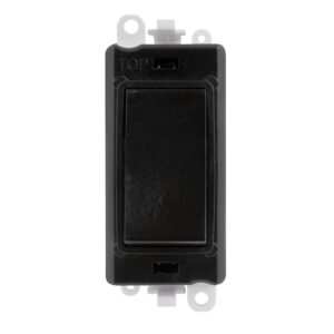 Click Scolmore - Click GridPro 20Ax Double Pole Switch Module Black (GM2018BK)