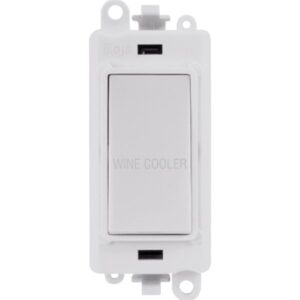 Click Scolmore - Click GridPro 20Ax Double Pole Switch Module Polar White Wine Cooler (GM2018PW-WC)