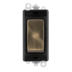 Click Scolmore - Click GridPro 20Ax Intermediate Switch Module Black Antique Brass (GM2028BKAB)