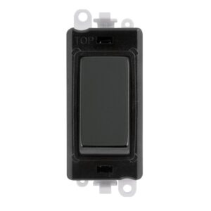 Click Scolmore - Click GridPro 20Ax Intermediate Switch Module Black Black Nickel (GM2028BKBN)