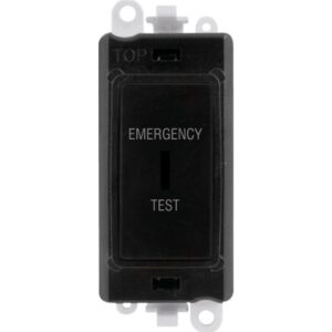 Click Scolmore - Click GridPro 20Ax Double Pole Keyswitch Emergency Test Black (GM2046BKET)