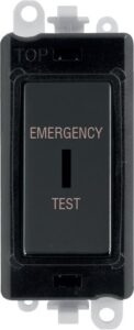 Click Scolmore - Click GridPro 20A Dp Key Switch Gy Bs Emergency Test (GM2046BKMBET)