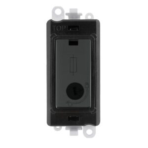 Click Scolmore - Click GridPro 13A Fuse (Lockable) Module Bkmb (GM2047-LBKMB)