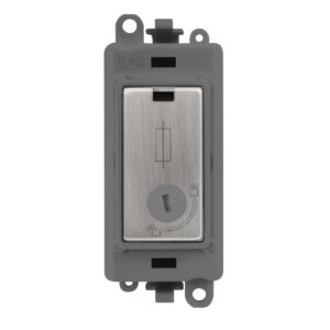 Click Scolmore - Click GridPro 13A Fuse (Lockable) Module Gyss (GM2047-LGYSS)