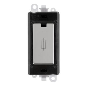 Click Scolmore - Click GridPro 13A Fused Module Black Polished Chrome (GM2047BKCH)