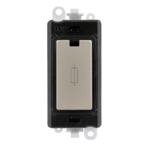 Click Scolmore - Click GridPro 13A Fused Module Black Pearl Nickel (GM2047BKPN)