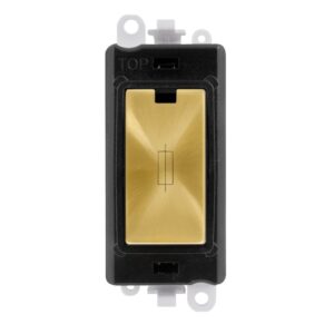 Click Scolmore - Click GridPro 13A Fused Module Black Satin Brass (GM2047BKSB)