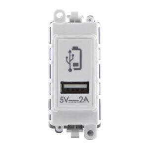 Click GridPro 2.4A Type A Usb Charging Mod Wh