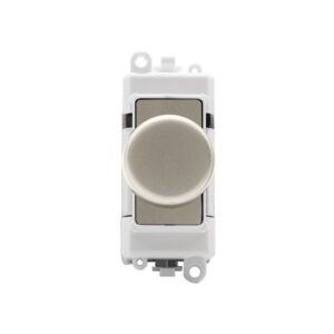 Click GridPro 100W GridPro Dual Mode Dimmer Module With Trim Polar White Insert Pearl Nickel