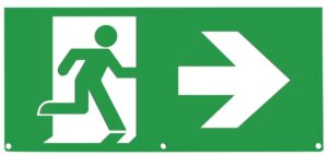 Eterna Lighting - Eterna ISO 7010 Left/right Arrow Legend For Signledem3 Range (ISOSIGNLR)