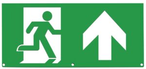 Eterna Lighting - Eterna ISO 7010 Up Arrow Legend For Signledem3 Range (ISOSIGNUP)