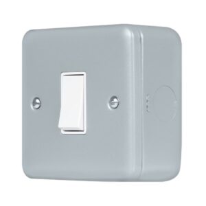 Click Metal Clad Pro 10Ax 1 Gang 1 Way Switch