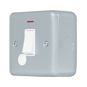 Click Metal Clad Pro 20A Double Pole Switch With Optional Flex Outlet & Led