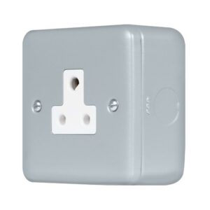 Click Scolmore - Click Metal Clad Pro 5A Round Pin Socket Outlet (MCP038)