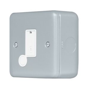 Click Scolmore - Click Metal Clad Pro 3A Fused Connection With Flex Outlet With Optional Flex Outlet (MCP049)
