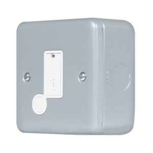 Click Scolmore - Click Metal Clad Pro 13A Fused Connection With Flex Outlet With Optional Flex Outlet (MCP050)