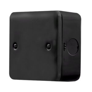Click Scolmore - Click Metal Clad Pro 1 Gang Blanking Plate Black (MCP060BK)