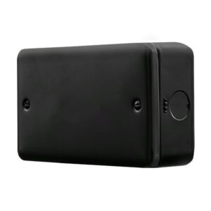 Click Scolmore - Click Metal Clad Pro 2 Gang Blanking Plate Black (MCP061BK)
