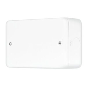 Click Scolmore - Click Metal Clad Pro 2 Gang Blanking Plate Polar White (MCP061PW)