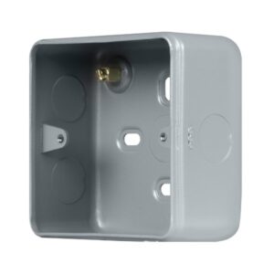 Click Scolmore - Click Metal Clad Pro 1 Gang 40Mm Deep Surface Mounting Box (MCP083)