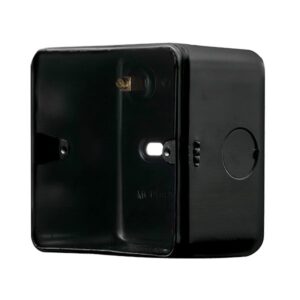 Click Scolmore - Click Metal Clad Pro 1 Gang 50Mm Deep Surface Mounting Box Black (MCP087BK)