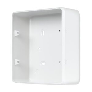 Click Scolmore - Click Metal Clad Pro 2 Gang 50Mm Deep 2 Tier Surface Mounting Box (Without Knockouts) Polar White (MCP089BPW)