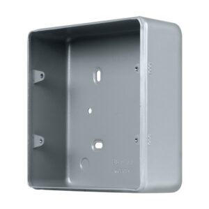Click Scolmore - Click Metal Clad Pro 2 Gang 50Mm Deep 2 Tier Surface Mounting Box (Without Knockouts) (MCP089B)