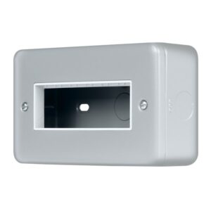 Click Metal Clad Pro 2 Gang Minigrid Plate 6 Aperture