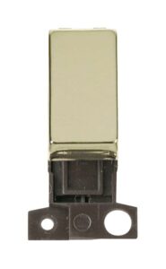 Click Scolmore - Click MiniGrid 2 Way Ingot 10Ax Switch Brass (MD002BR)