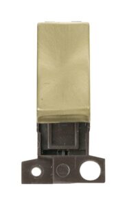 Click Scolmore - Click MiniGrid 2 Way Ingot 10Ax Switch Satin Brass (MD002SB)