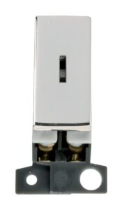 Click Scolmore - Click MiniGrid 2 Way Ingot 10Ax Keyswitch Chrome (MD003CH)