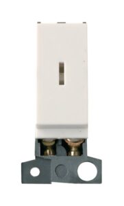Click Scolmore - Click MiniGrid 2 Way 10Ax Keyswitch Polar White (MD003PW)
