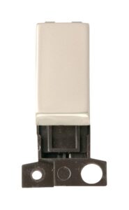 Click Scolmore - Click MiniGrid 2 Way Retractive Ingot 10A Switch Pearl Nickel (MD004PN)